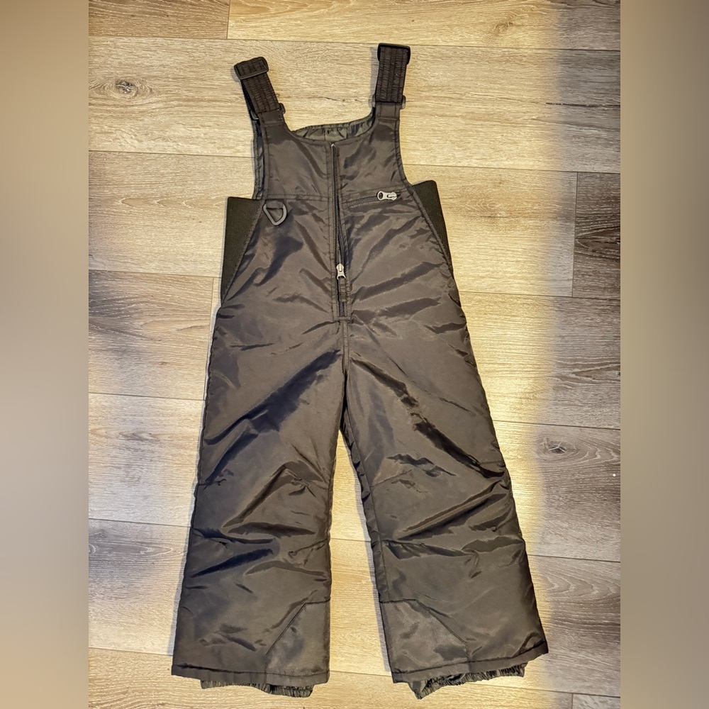 Kids Black Snow Bib Overalls size 4